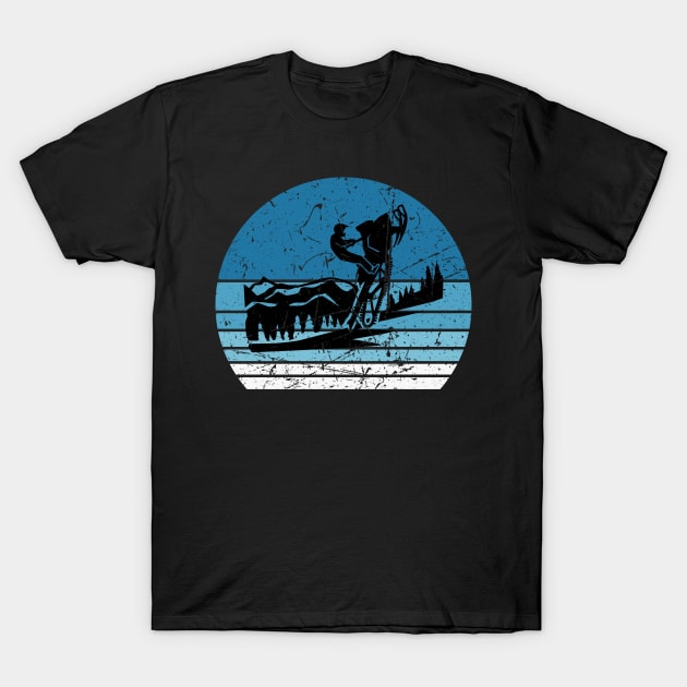 Snowmobiling Snowmobile Retro T-Shirt by Shiva121